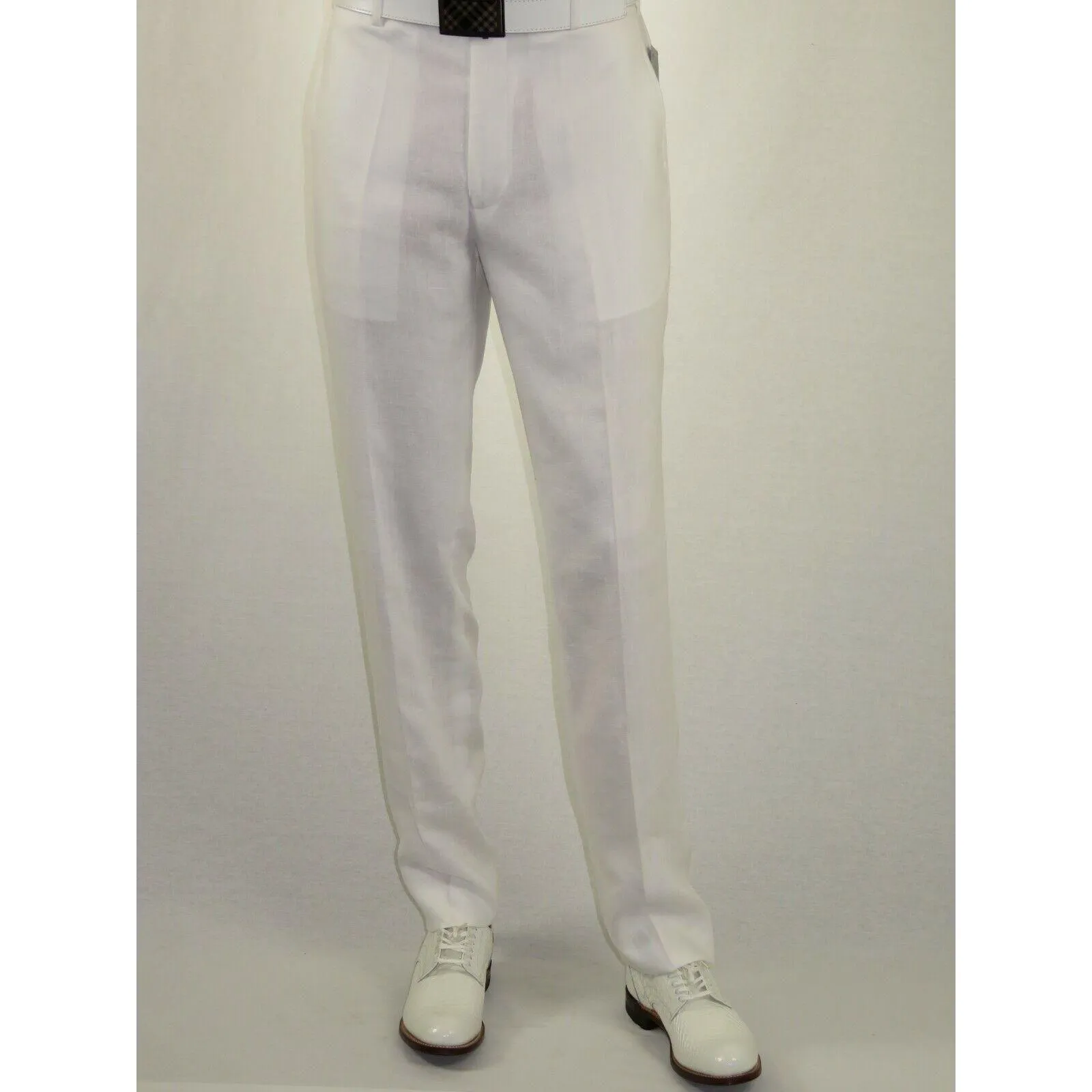 Adolfo Men's Linen Suit summer suit Breathable and comfortable C500 White