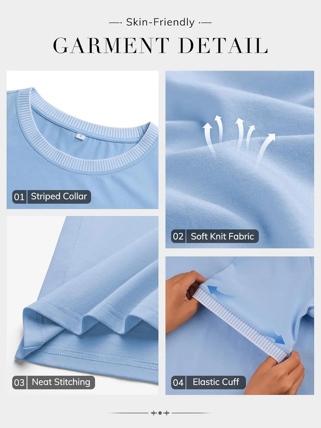 ATHMILE Womens Short Sleeve Tops Striped Color Block T Shirts Summer Crewneck Loose Casual Tee 2025