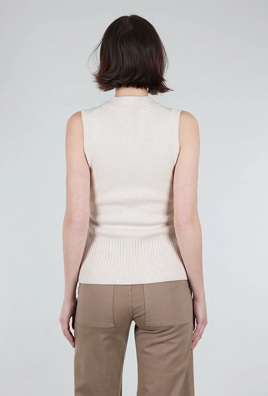 Audra Vest Cardigan, Soft Dove