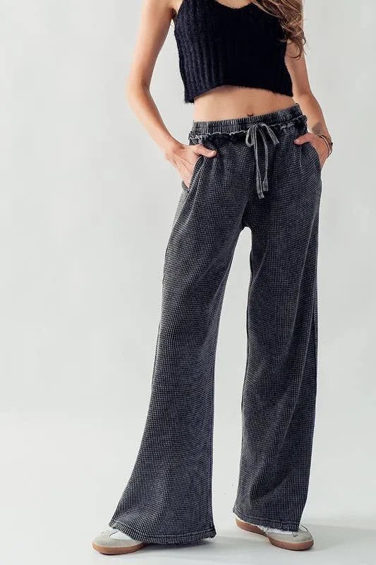 BRAY COZY COMFORT PANTS: BLACK