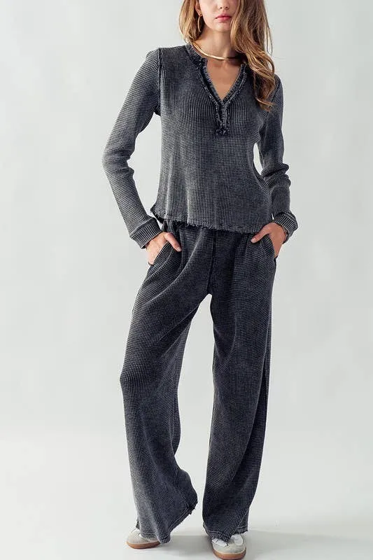 BRAY COZY COMFORT PANTS: BLACK