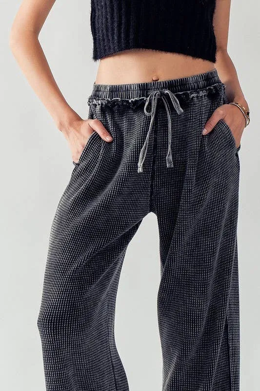 BRAY COZY COMFORT PANTS: BLACK