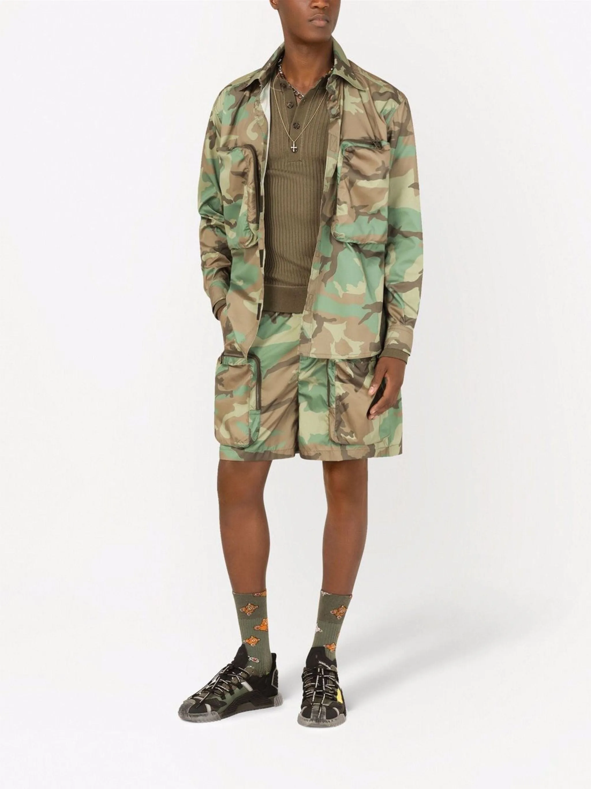 Camouflage-Print Shirt