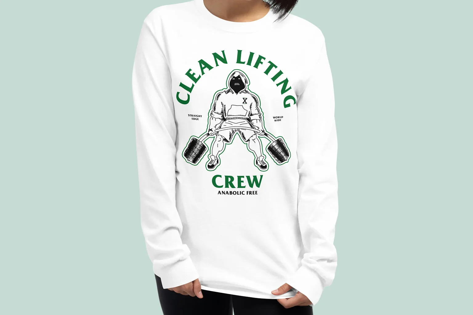 Clean Lifting Crew Long Sleeve Tee