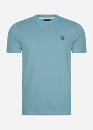 Crest tipped t-shirt - skipton blue