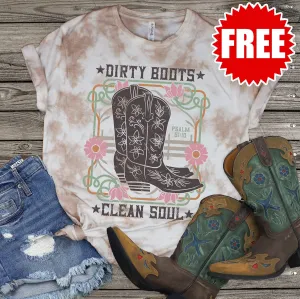 Dirty Boots Clean Soul Tee - 0