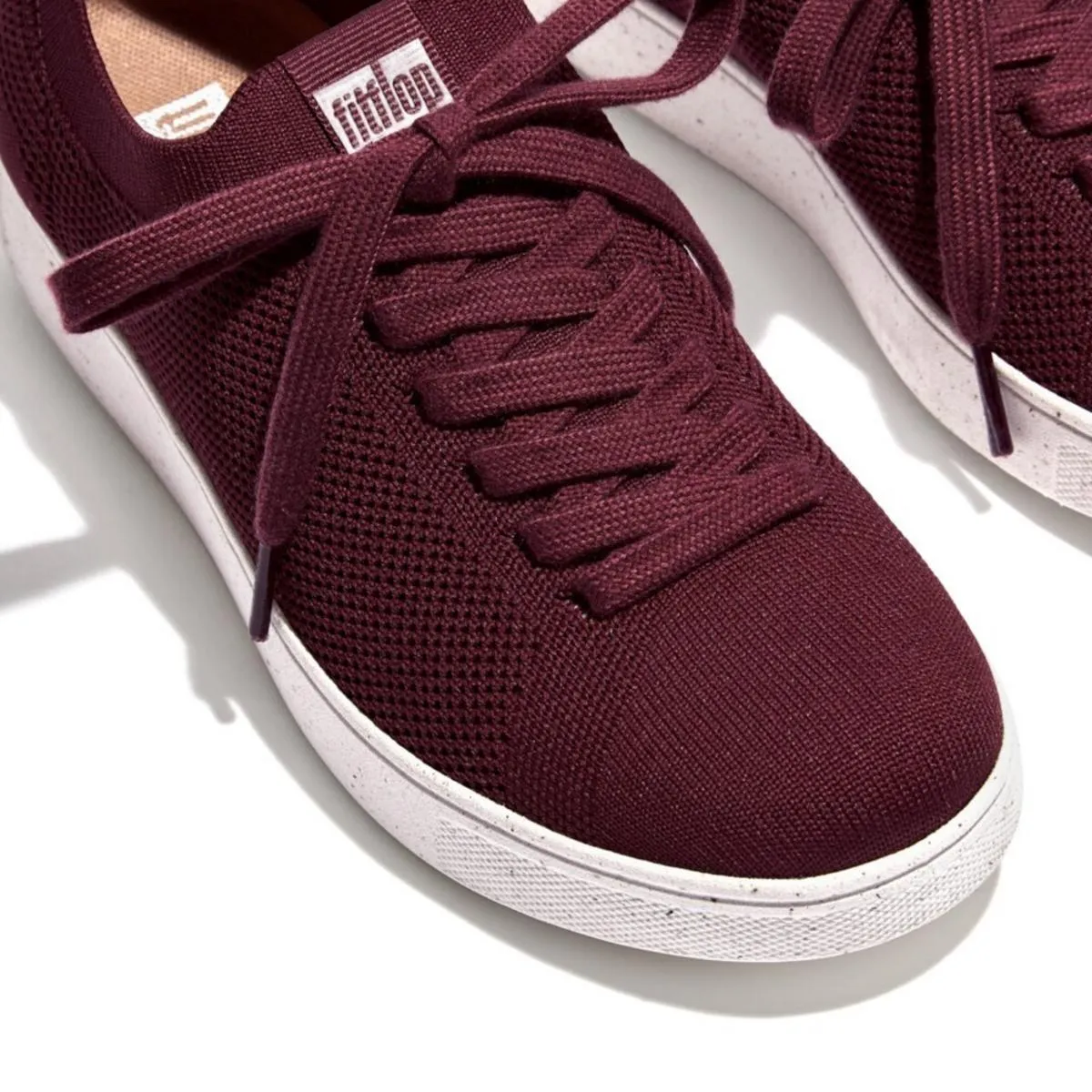Fit Flop Rally E01 Multi-Knit Trainers Plummy