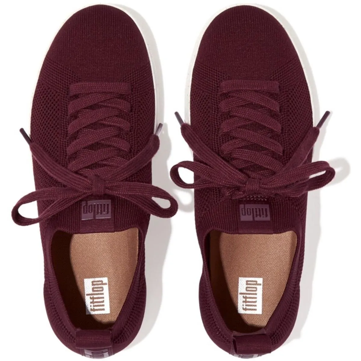 Fit Flop Rally E01 Multi-Knit Trainers Plummy