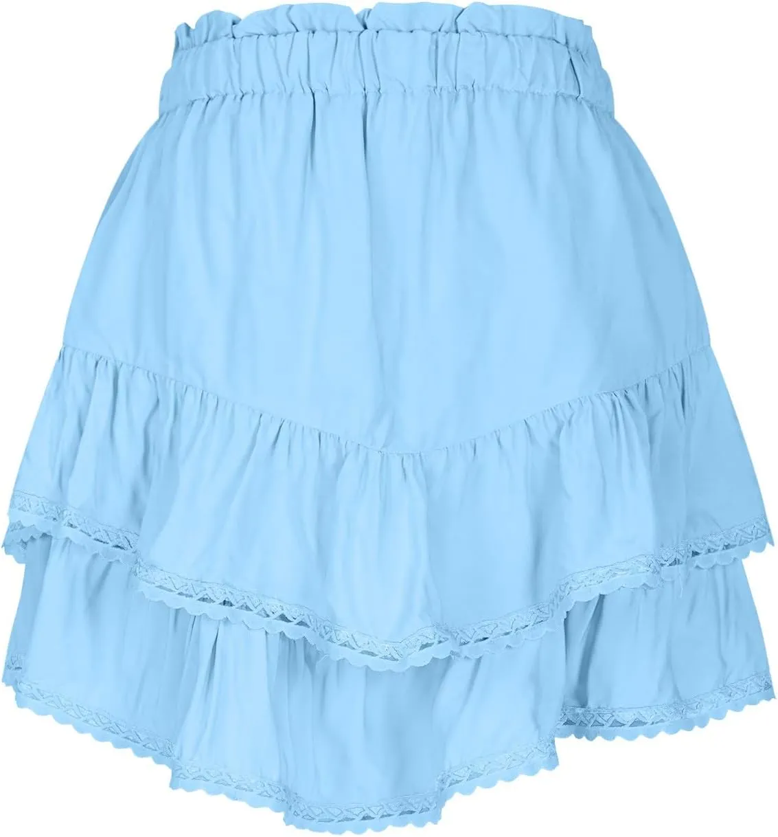 Flowy Shorts for Women Casual Boho Floral Skort Ruffle Mini Skirts Running Tennis Butterfly Shorts 2025 Trendy Outfit