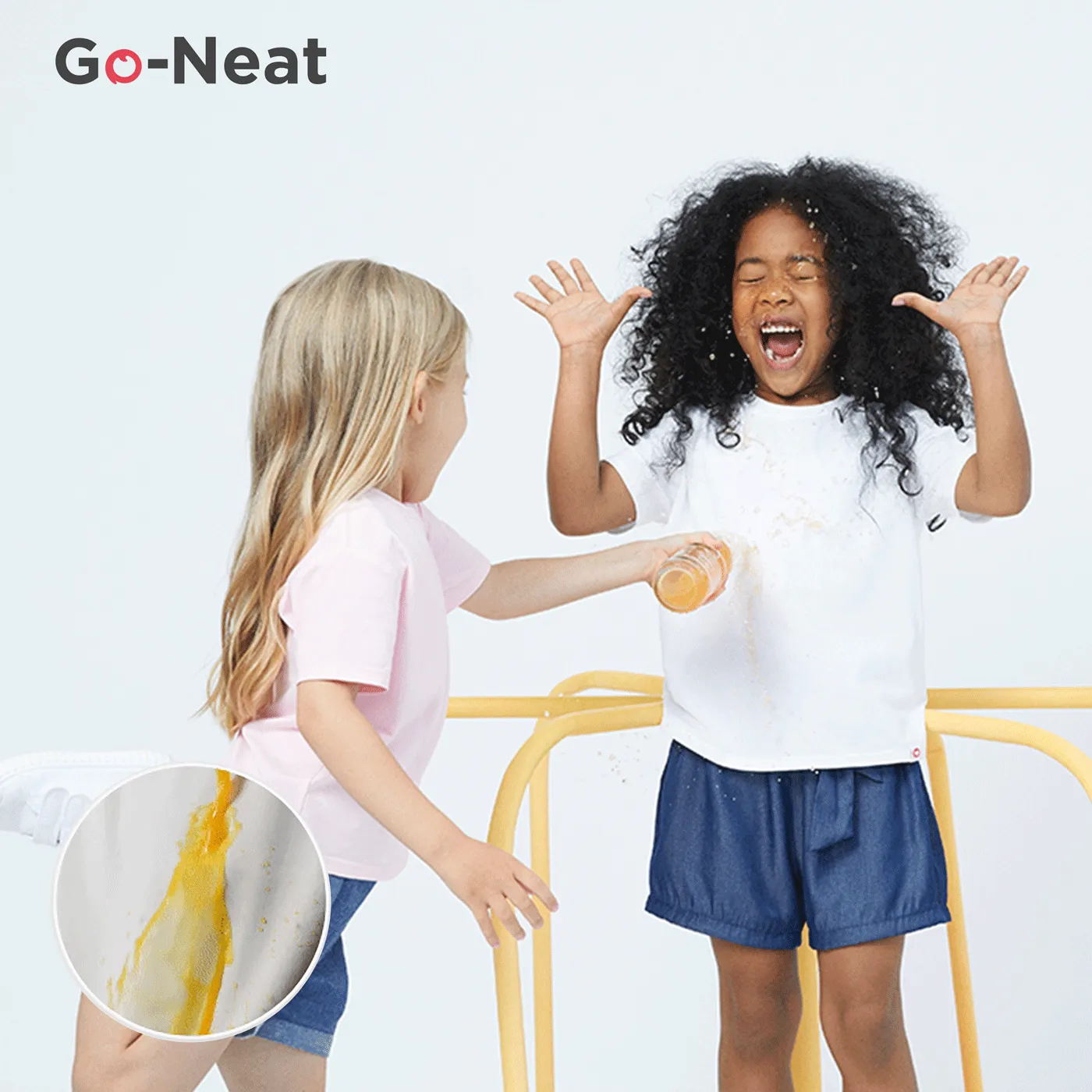 Go-Neat Water Repellent and Stain Resistant T-Shirts for Kids