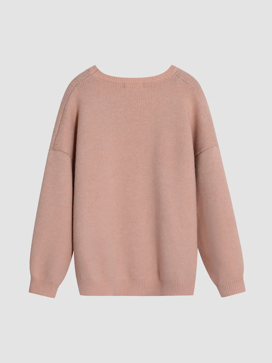 Knitted Sweater Sweatshirt