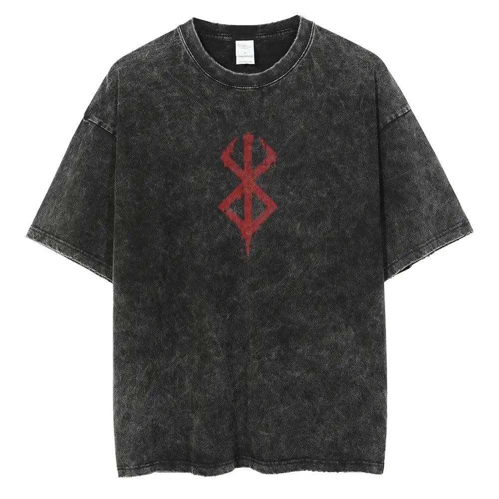 [KUJO] "Cursed V2" Vintage Oversized T Shirt