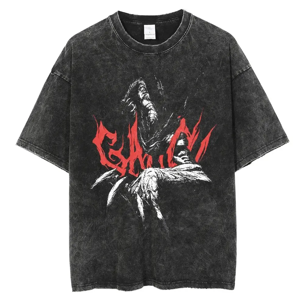 [KUJO] "Garou" Vintage Oversized T Shirt