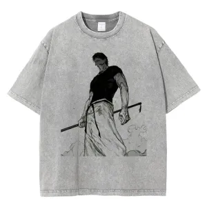 [KUJO] "Invisible Toji" Vintage Oversized T Shirt