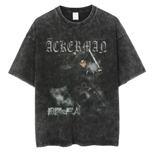 [KUJO] "Levi V2" Vintage Oversized T Shirt
