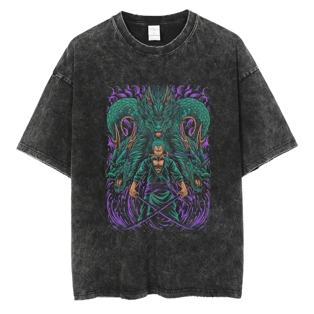 [KUJO] "Serpent" Vintage Oversized T Shirt