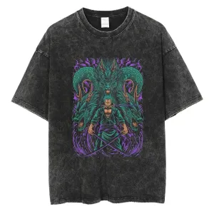 [KUJO] "Serpent" Vintage Oversized T Shirt
