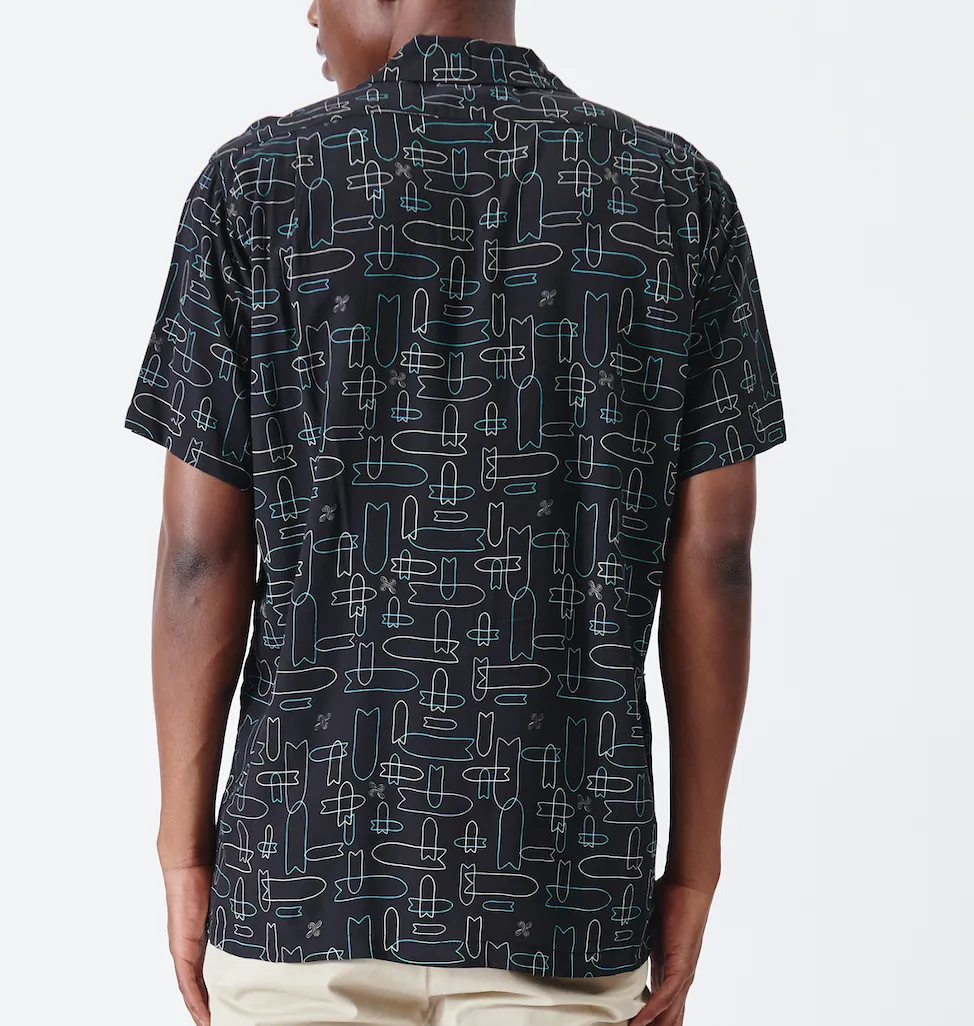 Line art Hawaiian shirt