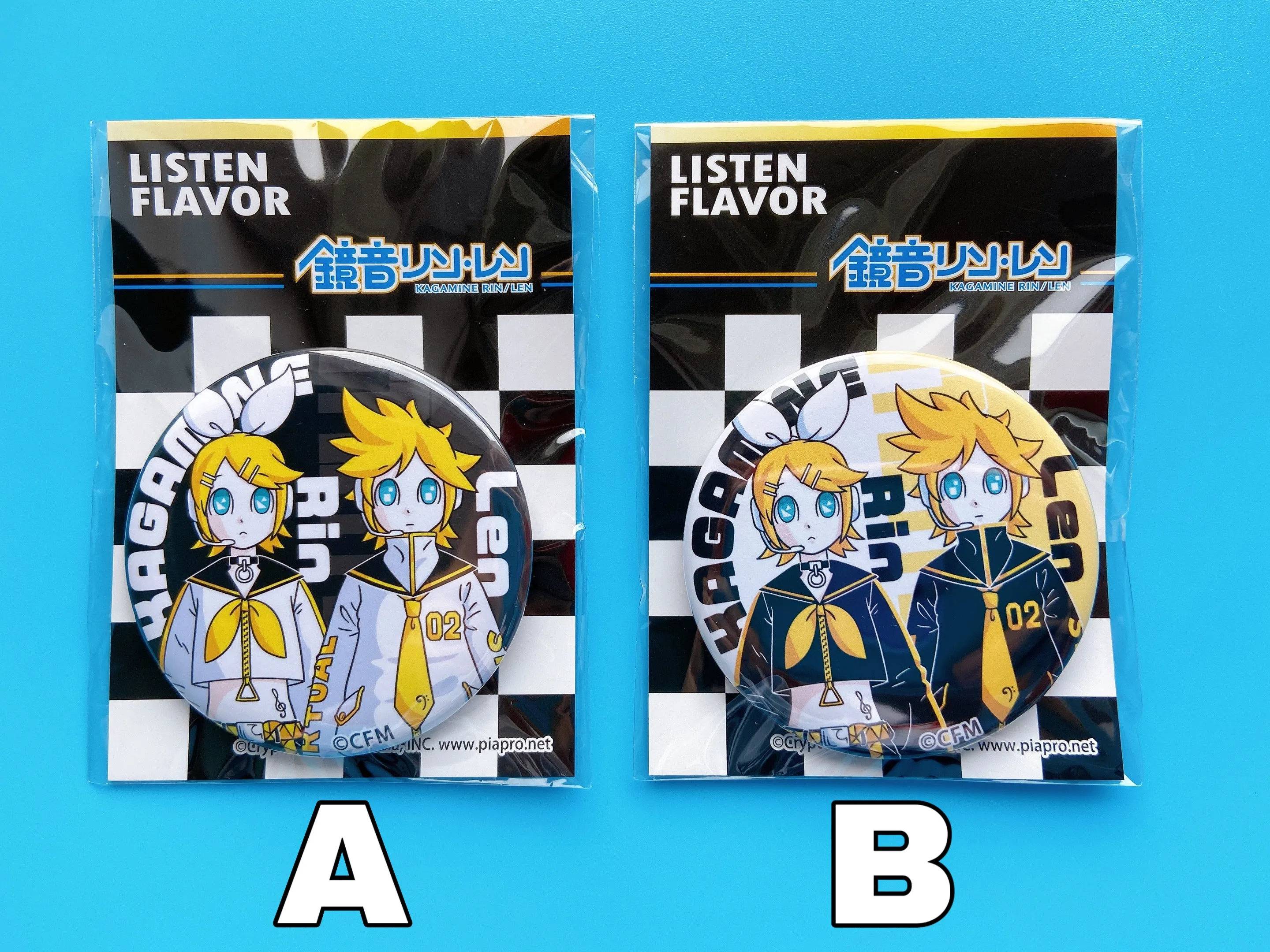 Listen Flavor x Kagamine Rin / Len badges