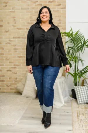 Little Love Songs Blouse in Sleek Black