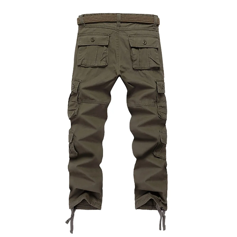 Men's Tactical Cargo Pants Lightweight Outdoor Hiking Work Casual Trousers