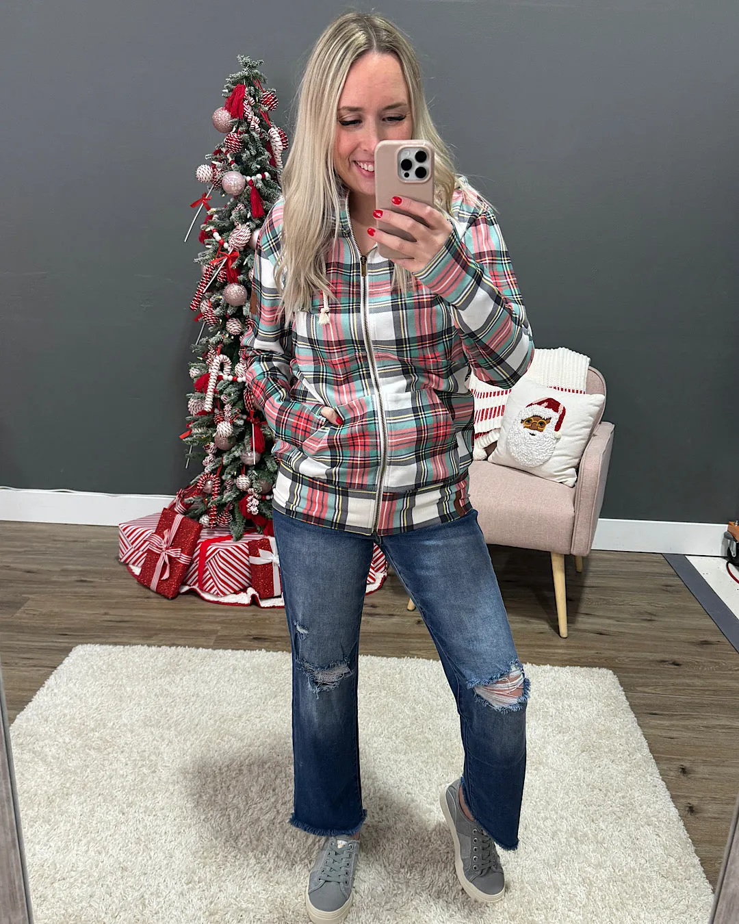 NEW! Ampersand Ave Warm Wishes FullZip Sweatshirt FINAL SALE