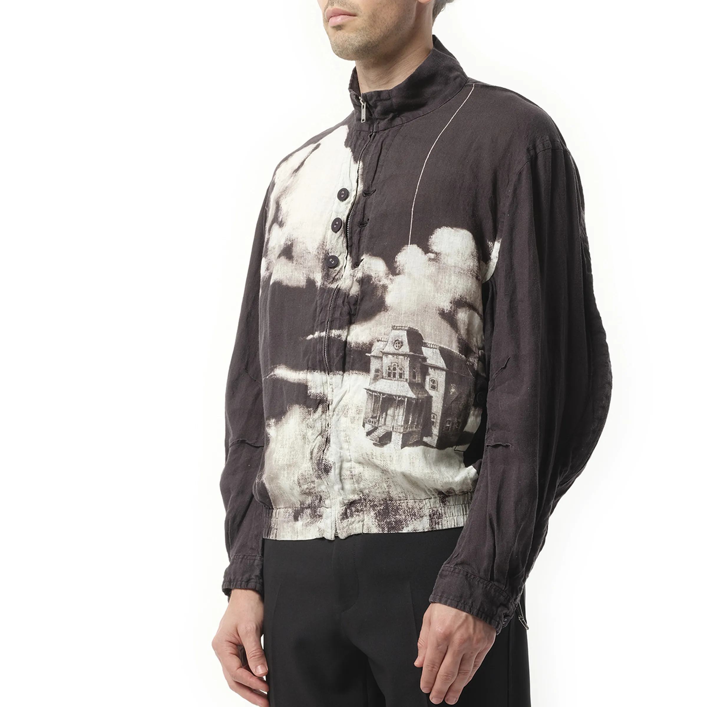 Peace and Tranquility Blouson in Black