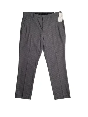 Perry Ellis Portfolio Mens Slim Fit Solid Stretch Pants Charcoal Grey 34 x 30