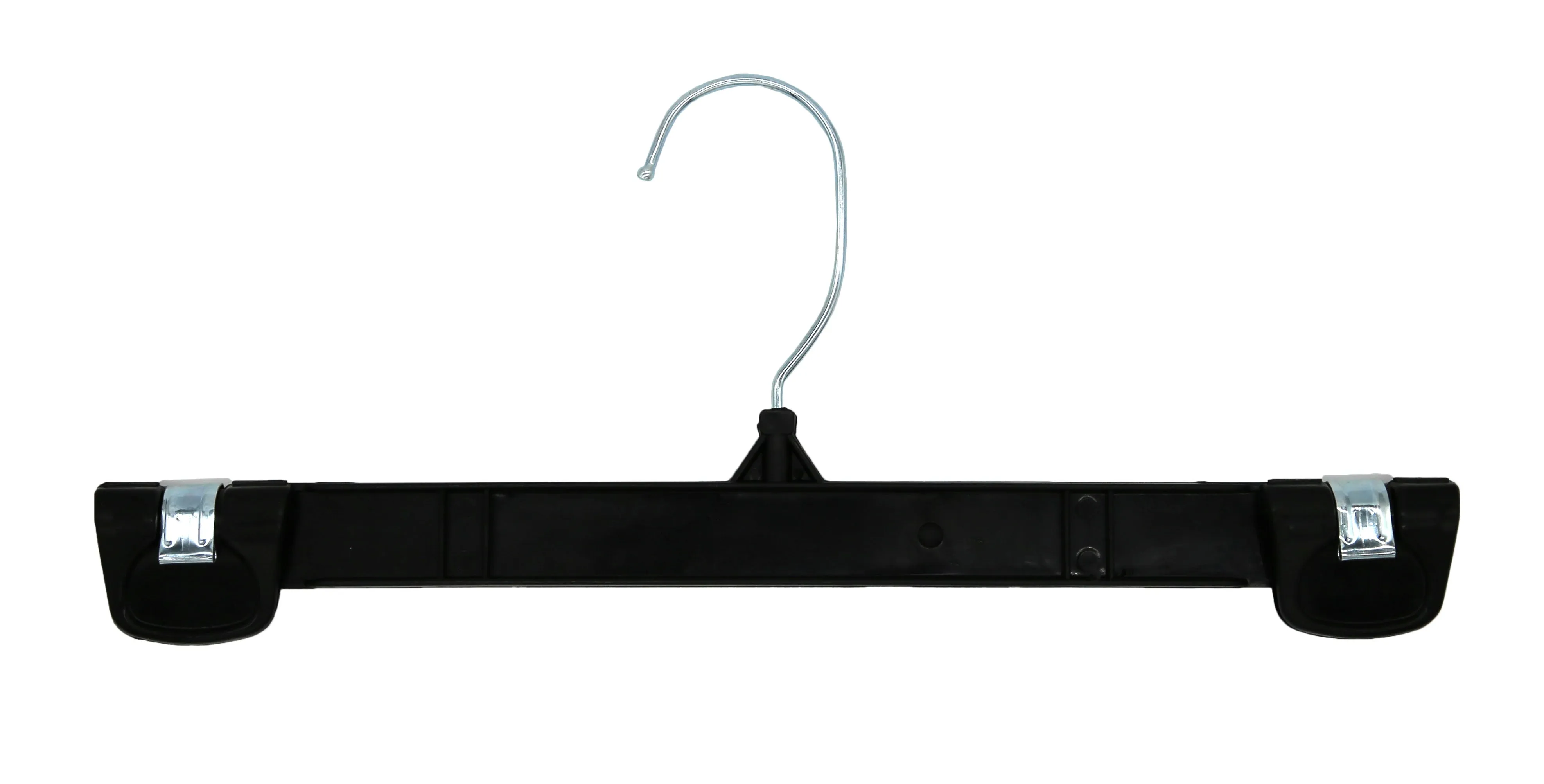 PLASTIC SKIRT & PANT HANGER BLACK 12" PACK 200