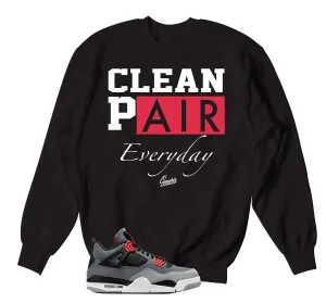 Retro 4 Infrared Clean Pair Sweater