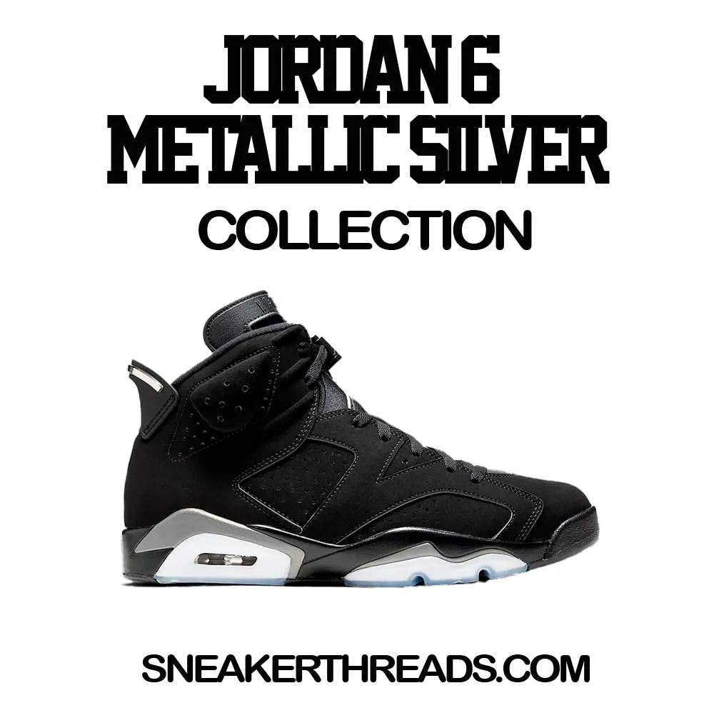 Retro 6 Metallic Silver Clean Pair Shirt