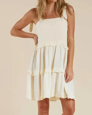 Ruffle Dress In Ivory | Ivory