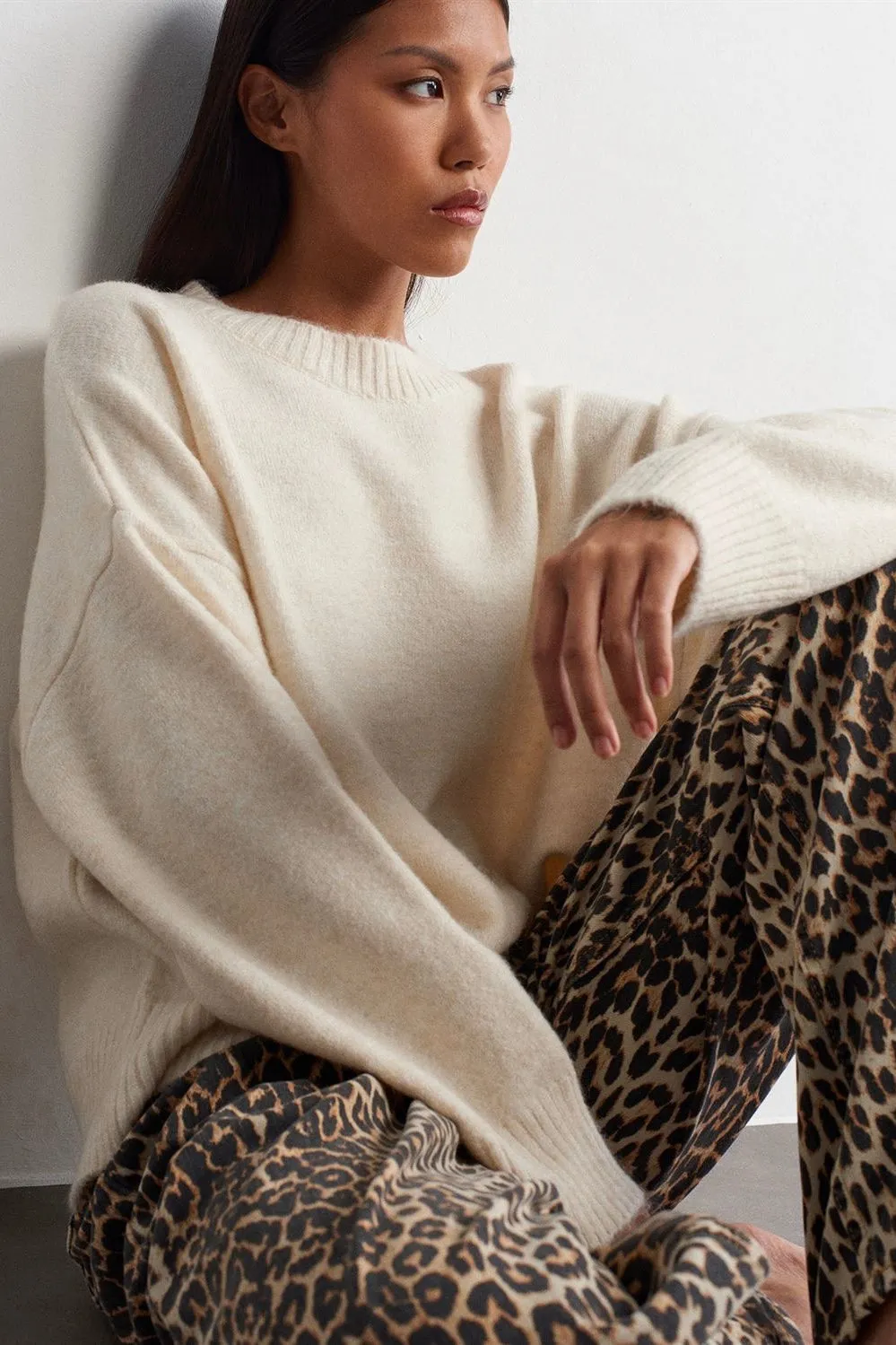 Soft Crewneck Knit Sweater