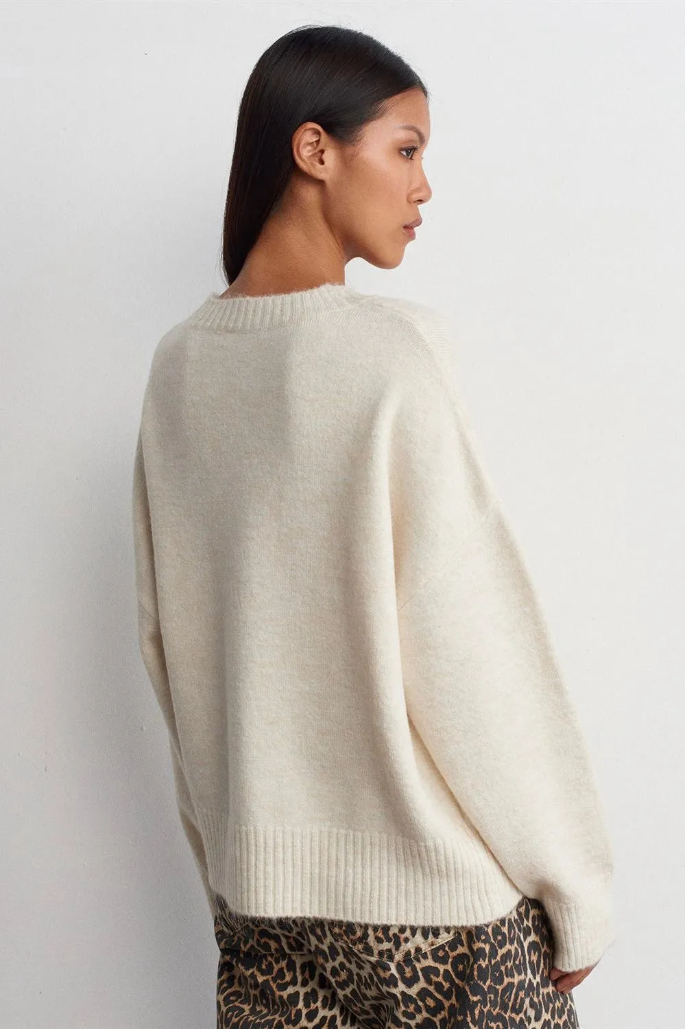 Soft Crewneck Knit Sweater