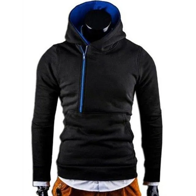Thicken Warm Zipper Pullovers Men Hoodies