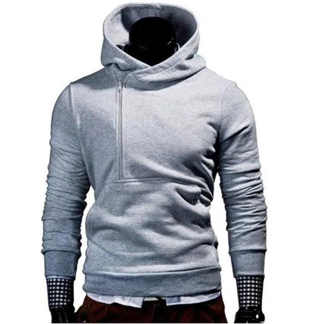Thicken Warm Zipper Pullovers Men Hoodies