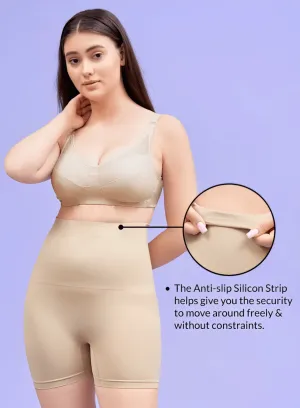 Tummy Tucker Women's High Waist Shapewear for Women, Tummy Shaper Comfortable Seamless Shapewear (Free Size)