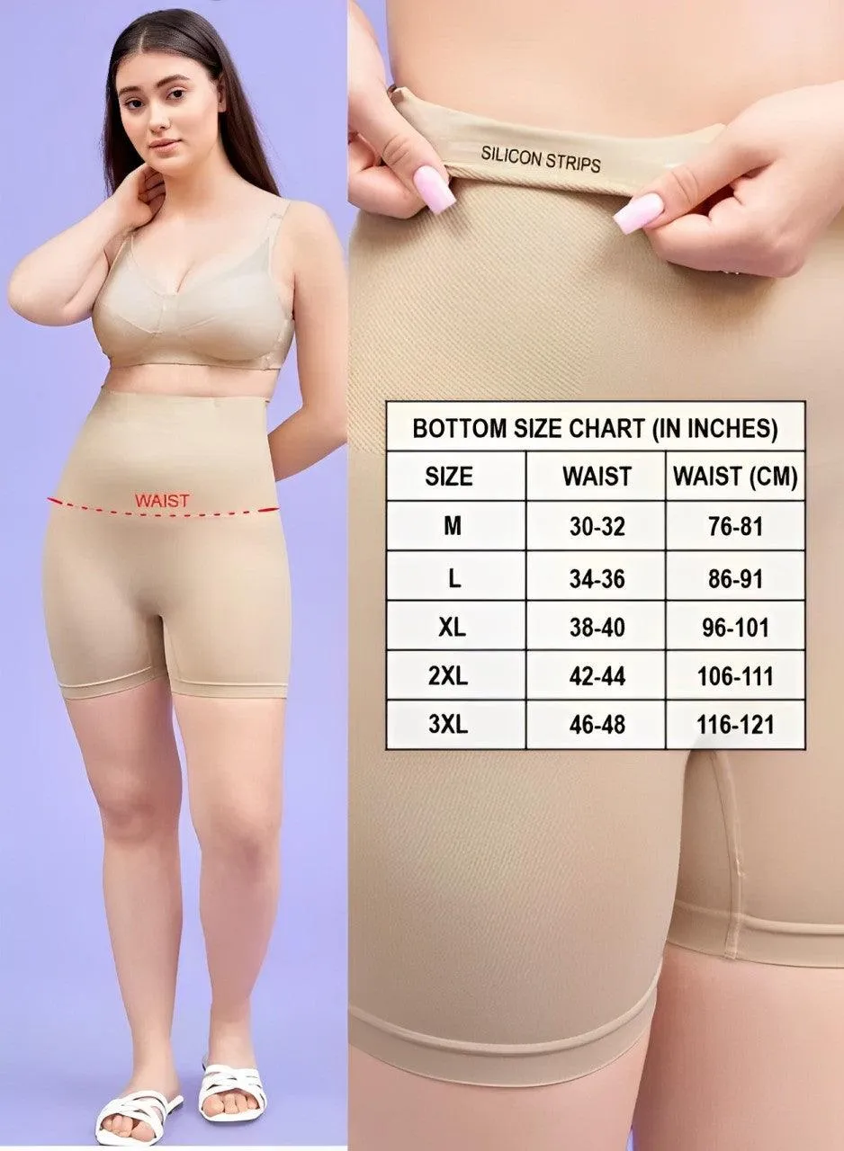 Tummy Tucker Women's High Waist Shapewear for Women, Tummy Shaper Comfortable Seamless Shapewear (Free Size)