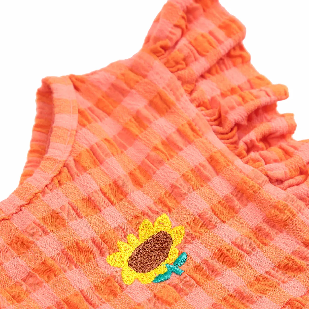 Vichy Woven Baby Dress by Bobo Choses