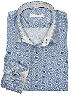 W544R Roll Collar Fine Medallion Shirt