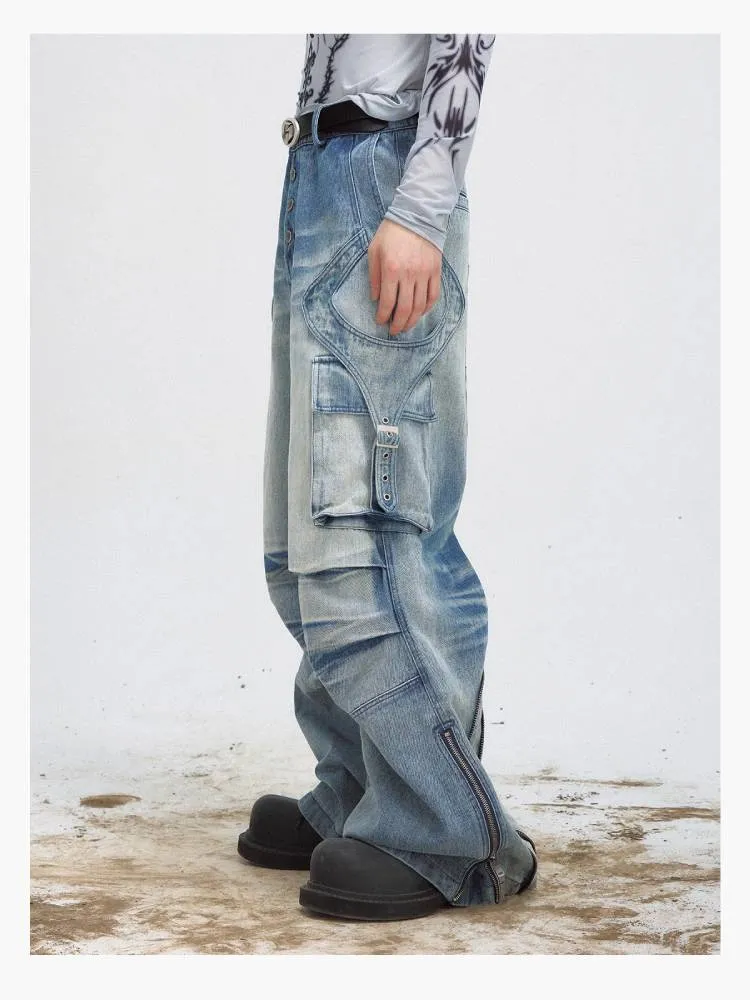 Washed loose pants【s0000009199】