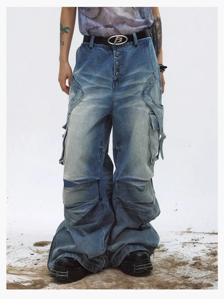 Washed loose pants【s0000009199】