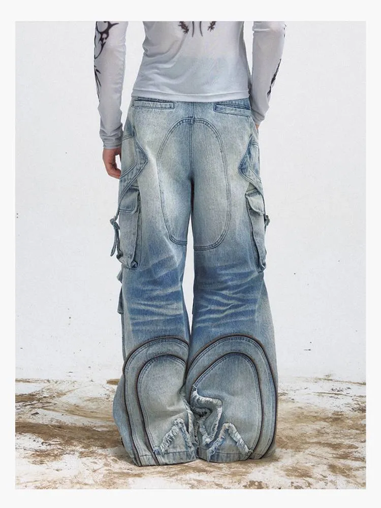 Washed loose pants【s0000009199】