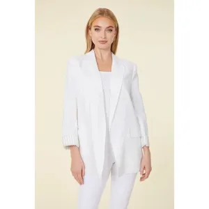 White Linen Blazer