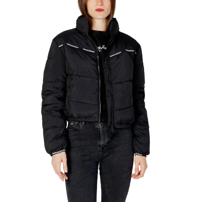 Women's All Black Sleek Jacket by Tommy Hilfiger Jeans