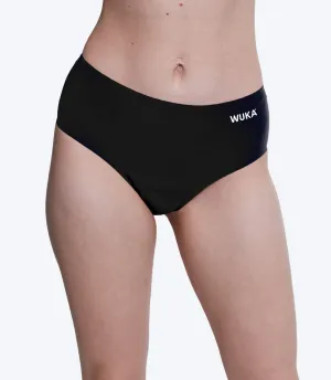 WUKA Period Pants Stretch Seamless Midi Brief Heavy Flow in Black